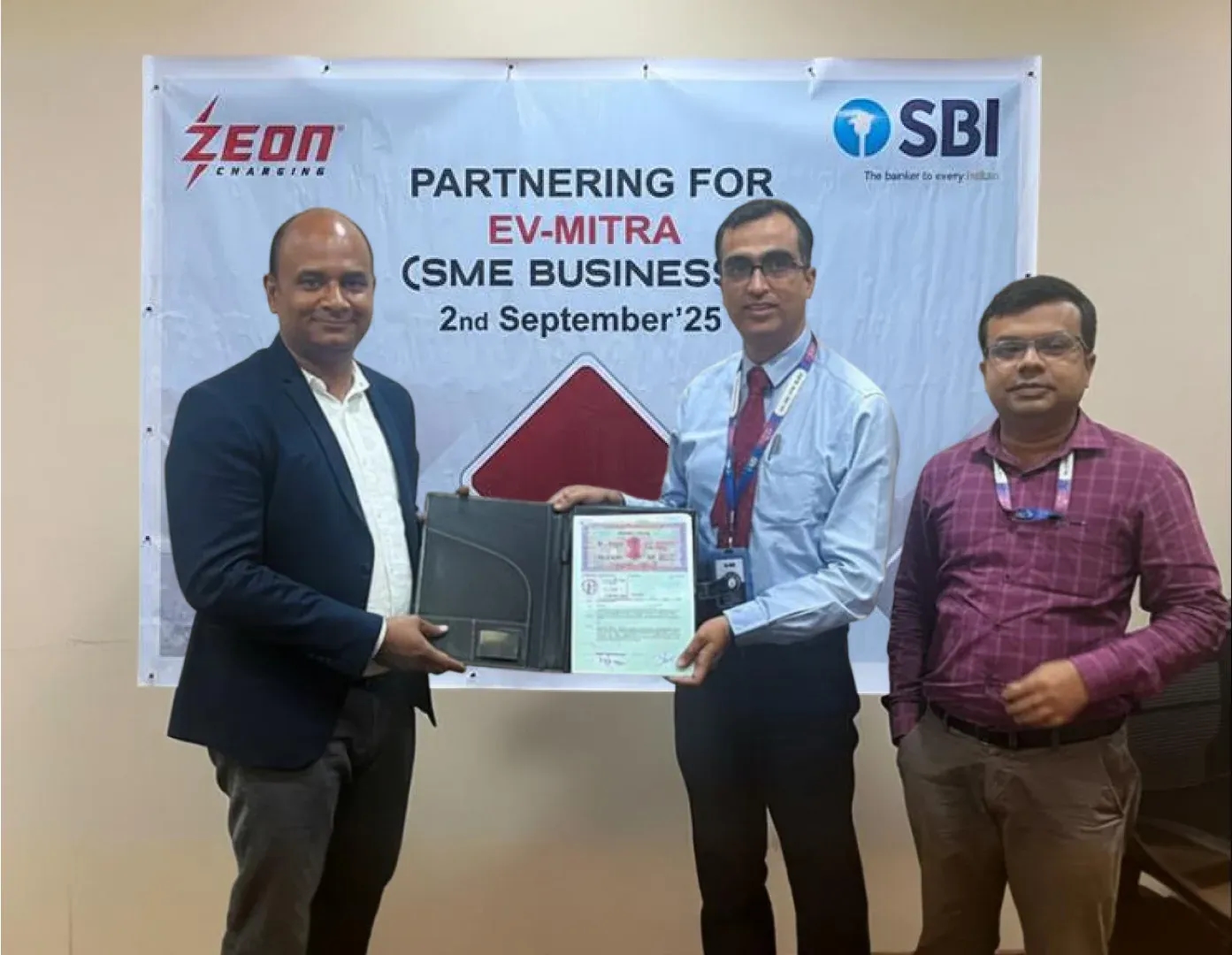 Zeon Charging has partnered with SBI under the EV Mitra Scheme - accelerating the EV charging station business