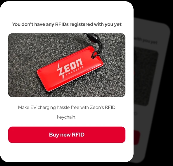 Zeon Charging Mobile App Buy RFID Key